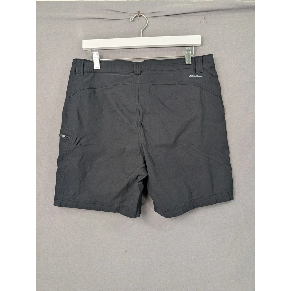 Eddie Bauer Womens Horizon Guide Shorts Black Size 12 Hiking Outdoor Travel 7239